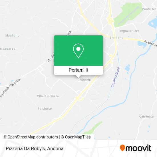 Mappa Pizzeria Da Roby's