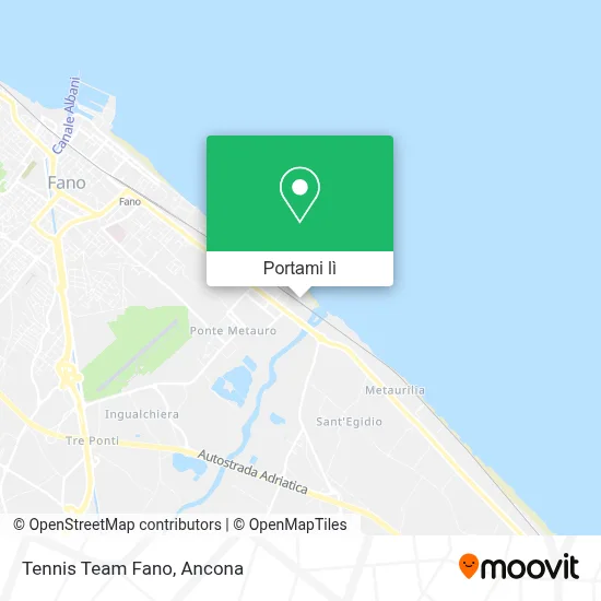 Mappa Tennis Team Fano