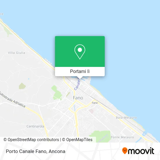 Mappa Porto Canale Fano