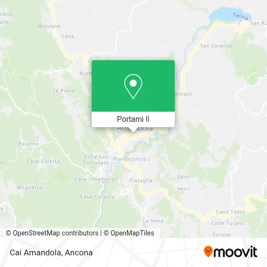 Mappa Cai Amandola