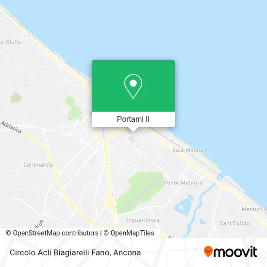Mappa Circolo Acli Biagiarelli Fano