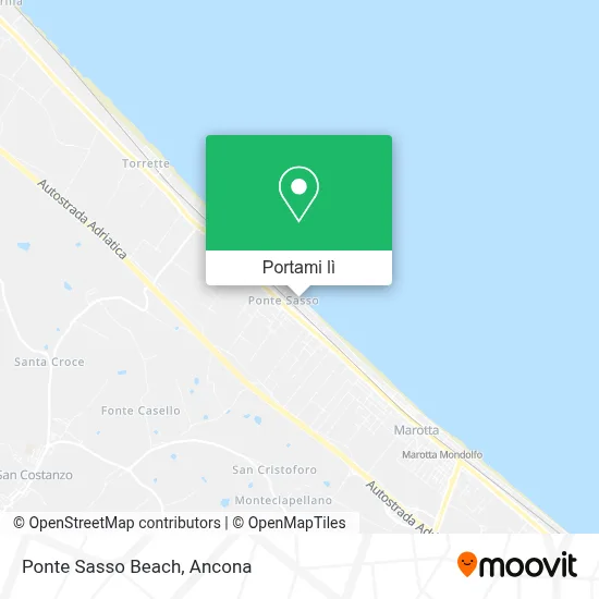 Mappa Ponte Sasso Beach