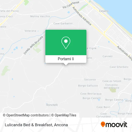 Mappa Lulicanda Bed & Breakfast