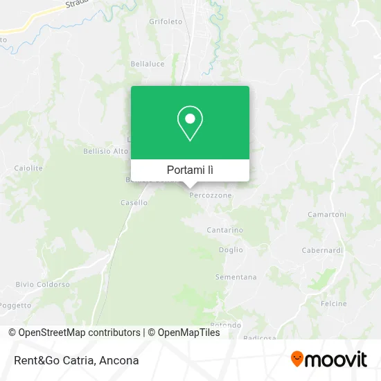 Mappa Rent&Go Catria