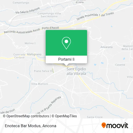 Mappa Enoteca Bar Modus