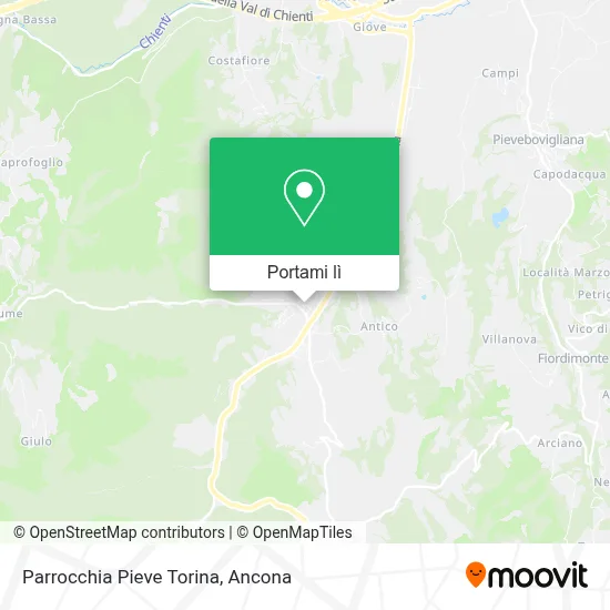 Mappa Parrocchia Pieve Torina