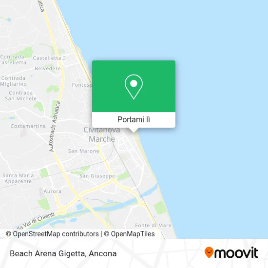 Mappa Beach Arena Gigetta