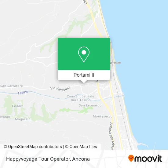 Mappa Happyvoyage Tour Operator