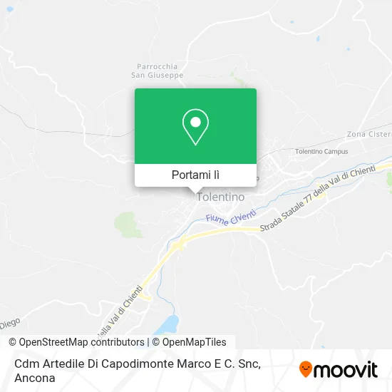 Mappa Cdm Artedile Di Capodimonte Marco E C. Snc
