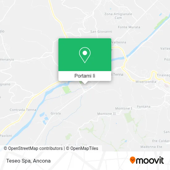 Mappa Teseo Spa