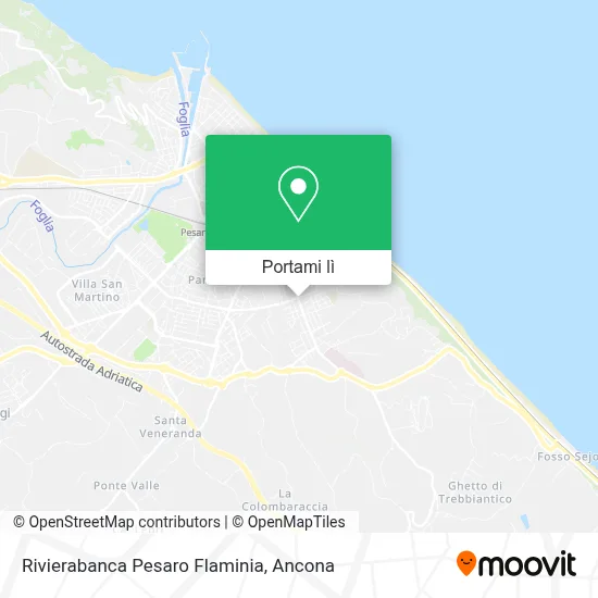 Mappa Rivierabanca Pesaro Flaminia