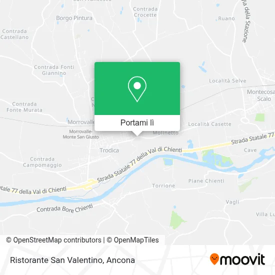 Mappa Ristorante San Valentino