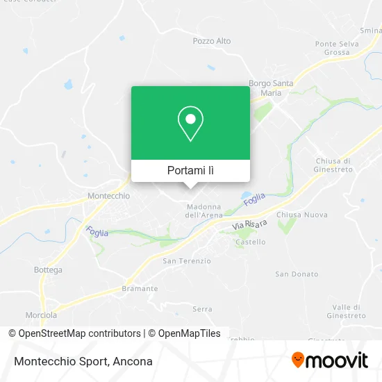 Mappa Montecchio Sport