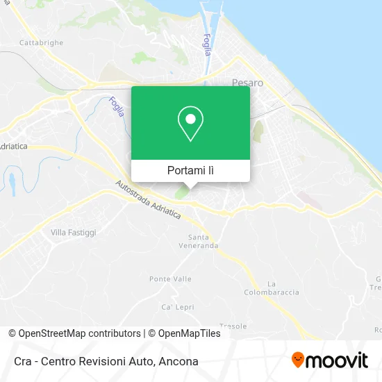 Mappa Cra - Centro Revisioni Auto