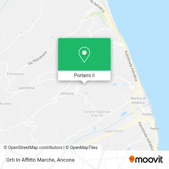 Mappa Orti In Affitto Marche