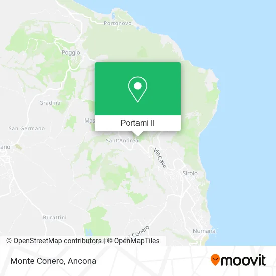Mappa Monte Conero