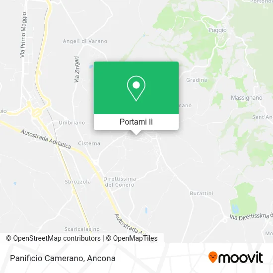 Mappa Panificio Camerano