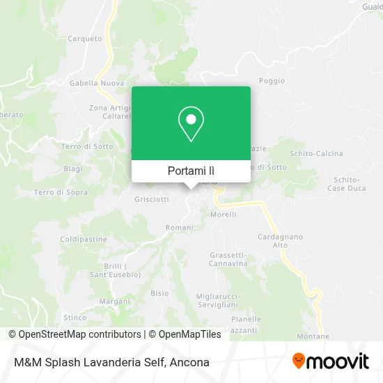 Mappa M&M Splash Lavanderia Self