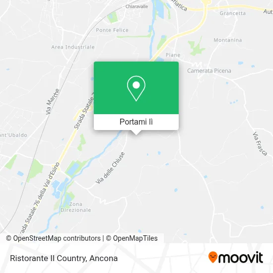 Mappa Ristorante Il Country
