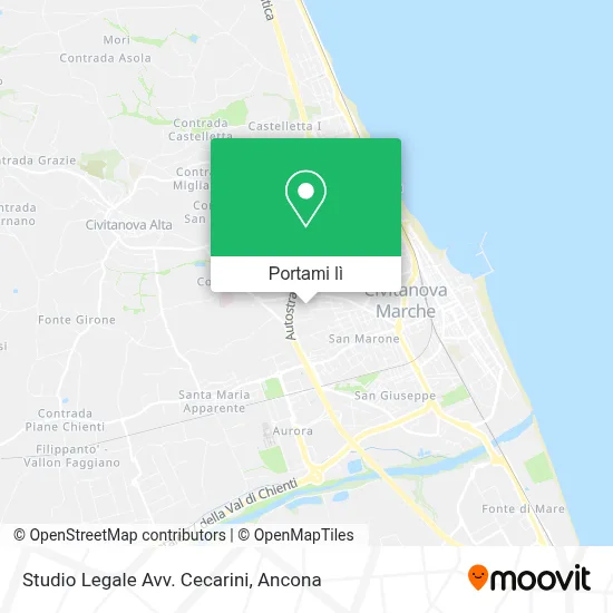 Mappa Studio Legale Avv. Cecarini