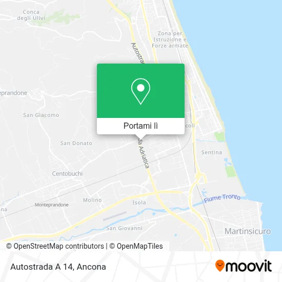 Mappa Autostrada A 14