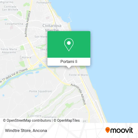 Mappa Windtre Store