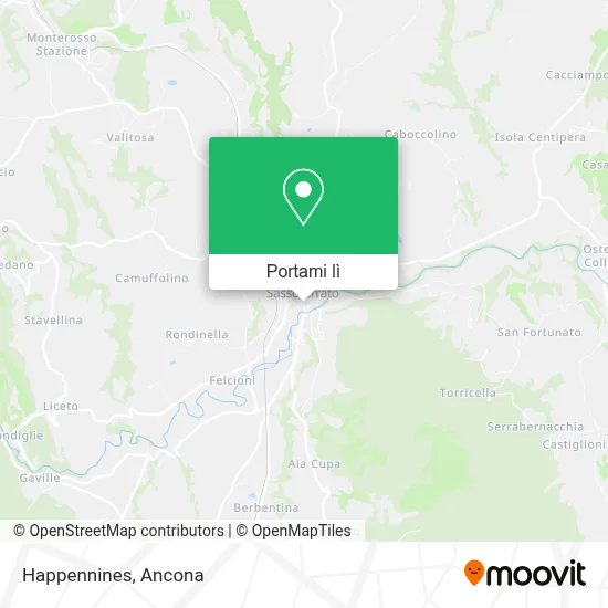 Mappa Happennines