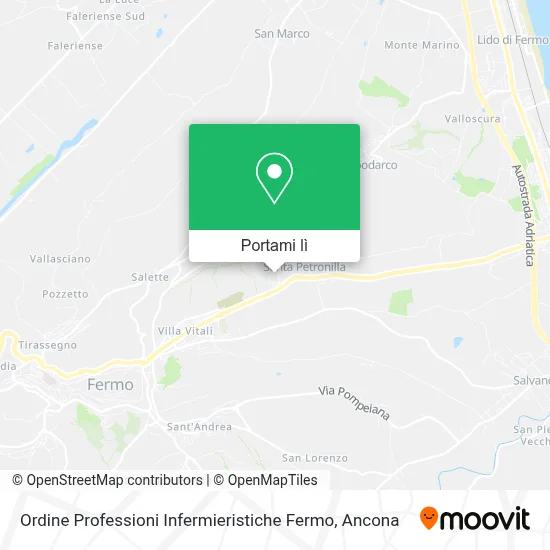 Mappa Ordine Professioni Infermieristiche Fermo