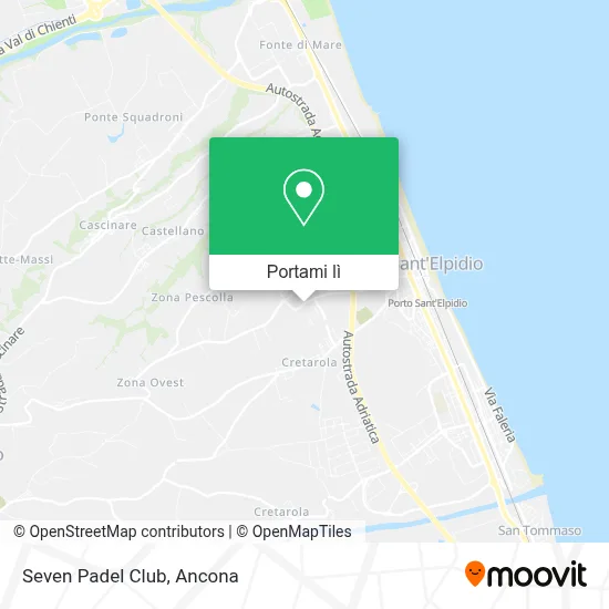 Mappa Seven Padel Club