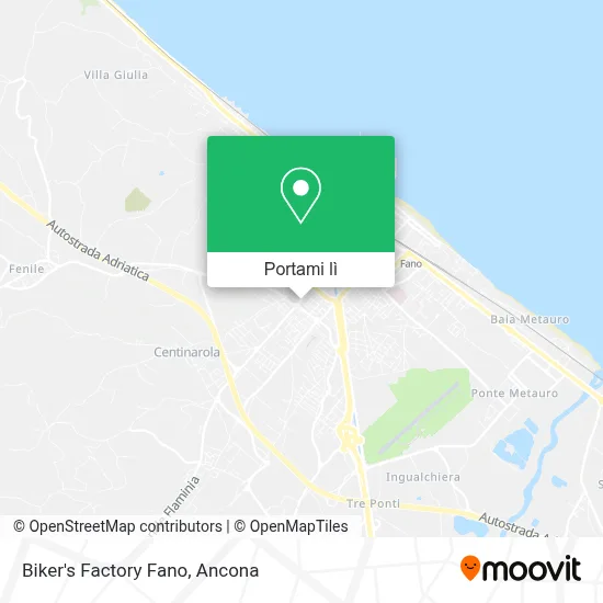Mappa Biker's Factory Fano