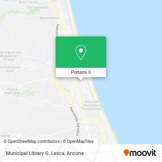 Mappa Municipal Library G. Lesca