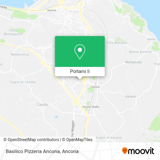 Mappa Basilico Pizzeria Ancona