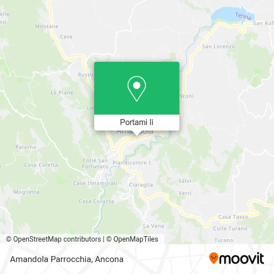 Mappa Amandola Parrocchia