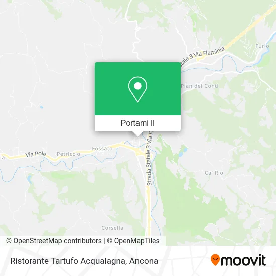 Mappa Ristorante Tartufo Acqualagna