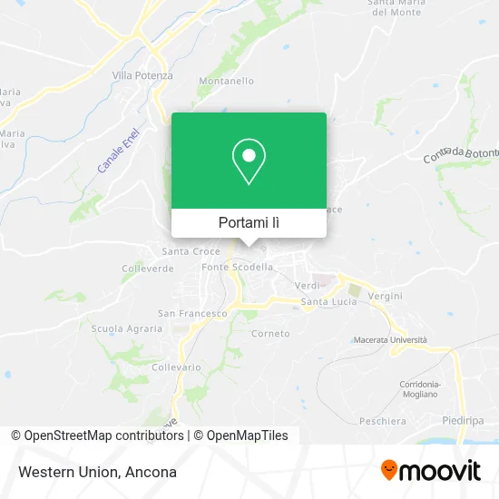 Mappa Western Union