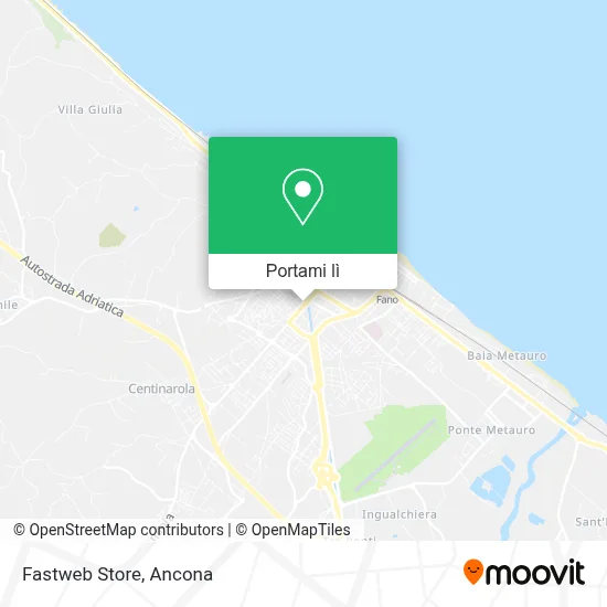 Mappa Fastweb Store