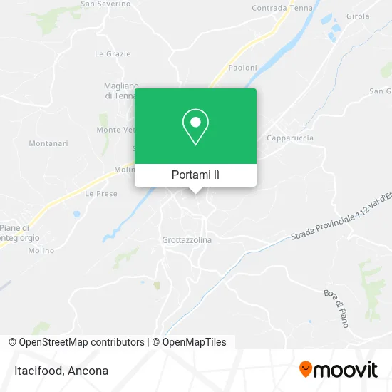 Mappa Itacifood
