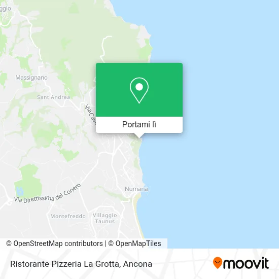 Mappa Ristorante Pizzeria La Grotta
