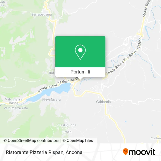 Mappa Ristorante Pizzeria Rispan