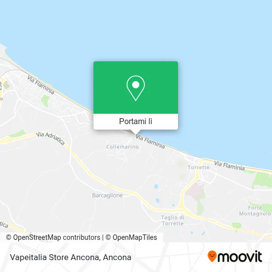 Mappa Vapeitalia Store Ancona