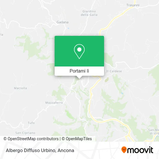 Mappa Albergo Diffuso Urbino