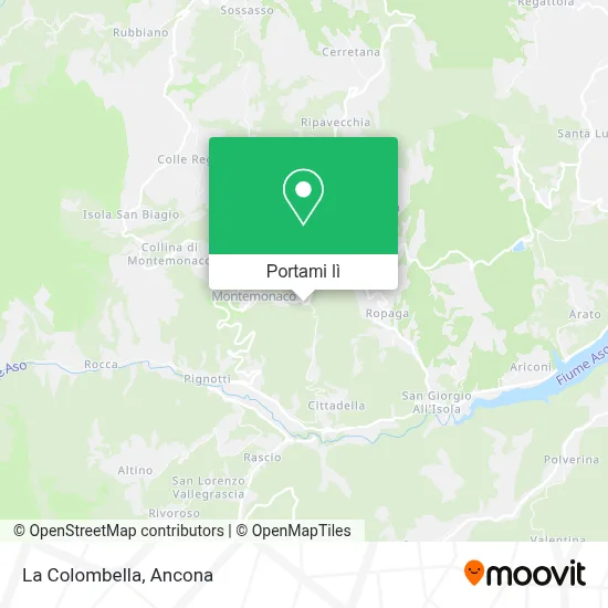 Mappa La Colombella