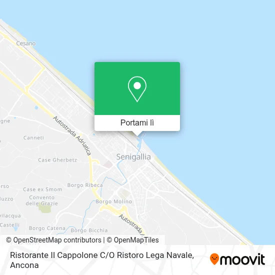 Mappa Ristorante Il Cappolone C / O Ristoro Lega Navale