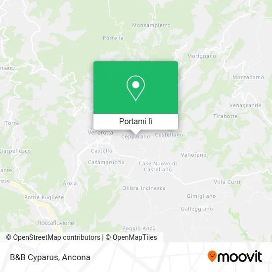 Mappa B&B Cyparus