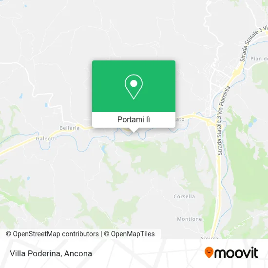 Mappa Villa Poderina