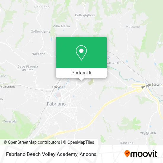 Mappa Fabriano Beach Volley Academy