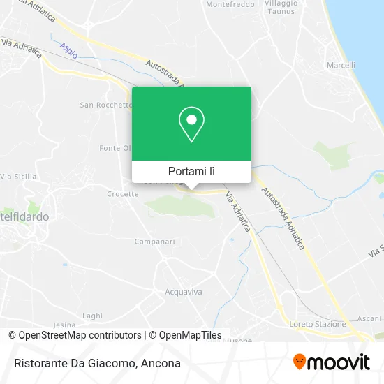 Mappa Ristorante Da Giacomo