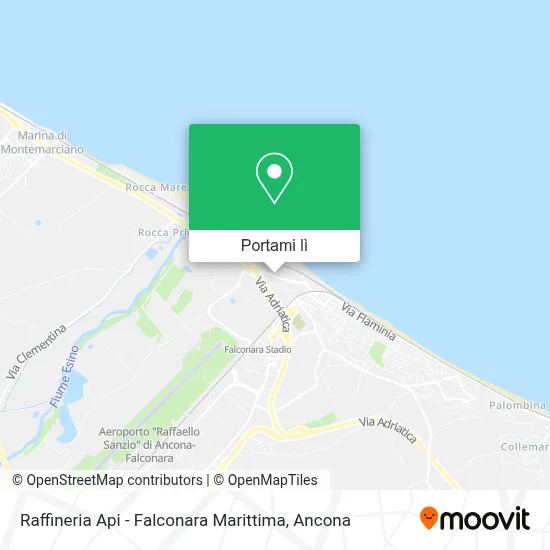 Mappa Raffineria Api - Falconara Marittima