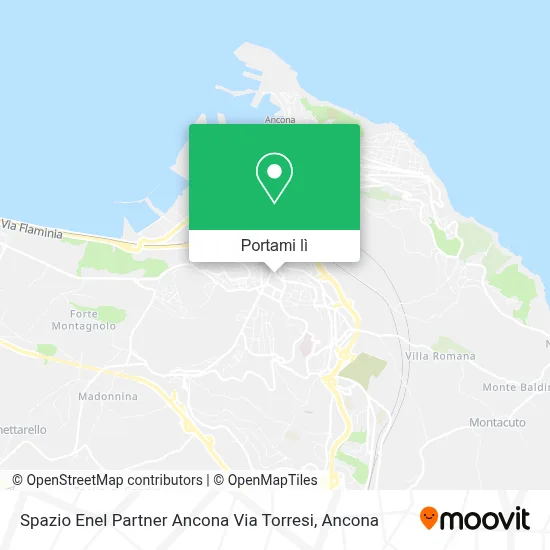 Mappa Spazio Enel Partner Ancona Via Torresi