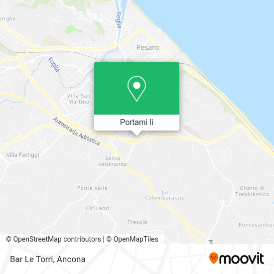 Mappa Bar Le Torri